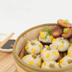 Deep Fried Lean Fish Paste with Shiitake Mushroom