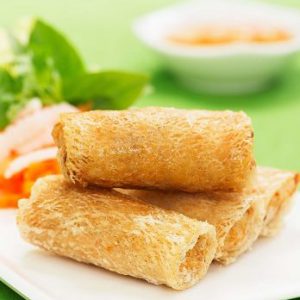 Spring Roll with Shrimp Net Wrapper